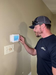 Barker's Cooling Heating and Plumbing HVAC installation team